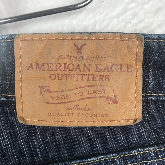 American Eagle Straight 77 Women’s Dark Wash Straight Jeans Size 6 Regular - Picture 3 of 8